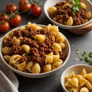 Pasta Shells with Ground Beef