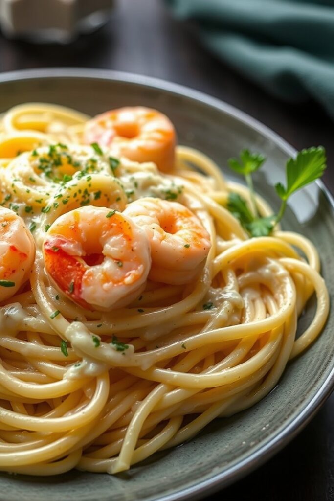 Shrimp Fettuccine Alfredo