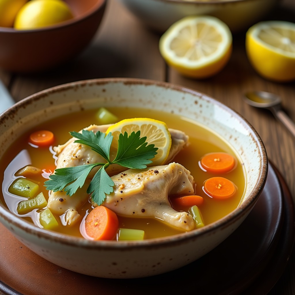 Lemon Chicken Soup 